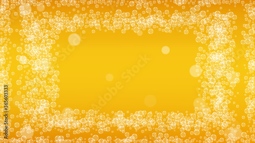 Oktoberfest background. Beer foam. Craft lager splash.