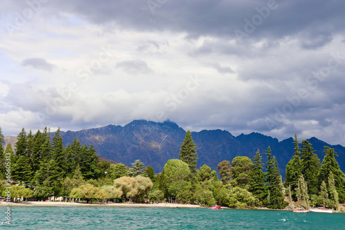 lake and mountains Queenstown, New Zealand
