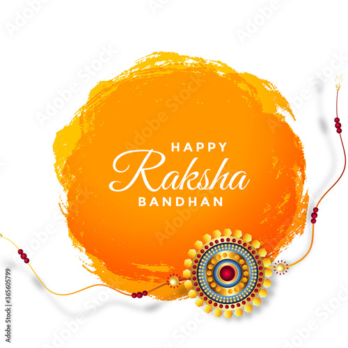 happy raksha bandhan festival greeting background design