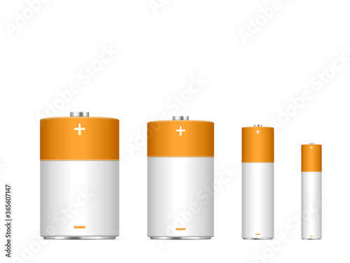 Alkaline battery set