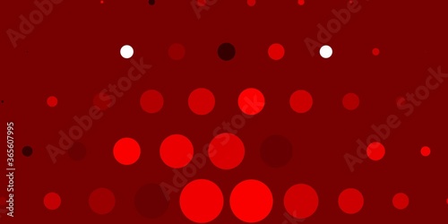 Light Red vector layout with circle shapes. Abstract illustration with colorful spots in nature style. Pattern for wallpapers, curtains.