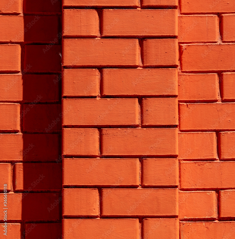 Obraz premium Red brick wall as an abstract background.