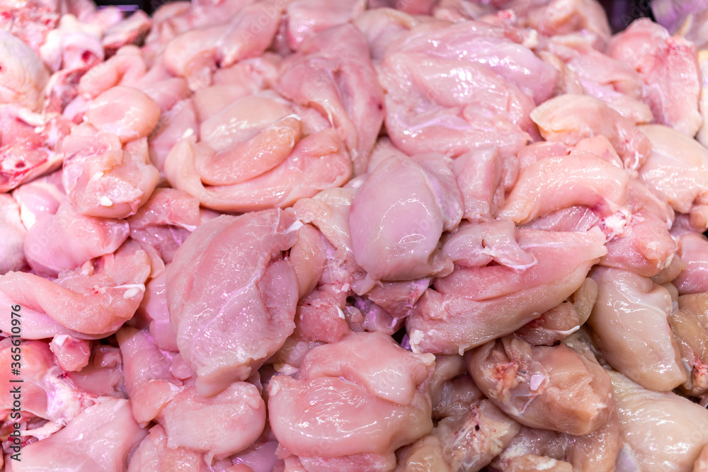 lots of chicken fillet lies in front of the camera. High quality photo lots of chicken fillet lies in front of the camera. High quality photo