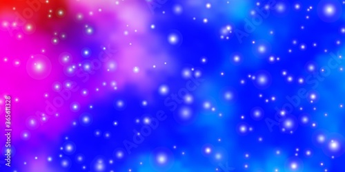 Light Multicolor vector background with colorful stars. Decorative illustration with stars on abstract template. Pattern for websites, landing pages.