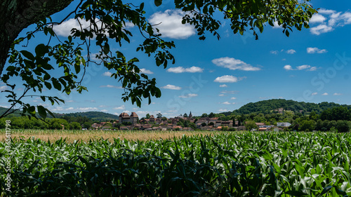 Rural town of Siorac en périgord in the french Perigord Noir. photo