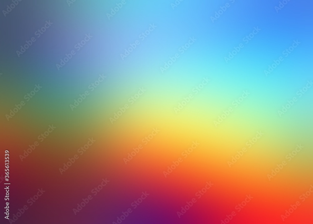 Rainbow interactive stripes formless blur pattern. Red yellow blue gradient background. Colorful soft texture. Rainbow interactive stripes formless blur pattern. Red yellow blue gradient background. Colorful soft texture.