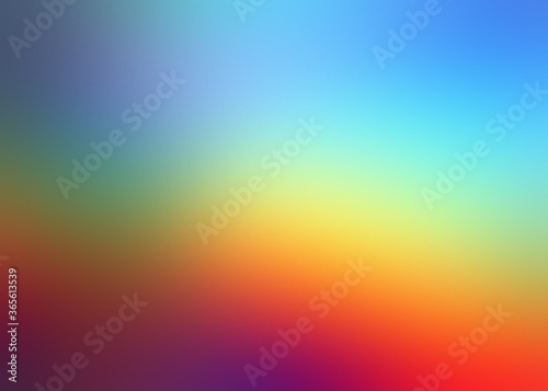 Rainbow interactive stripes formless blur pattern. Red yellow blue gradient background. Colorful soft texture.