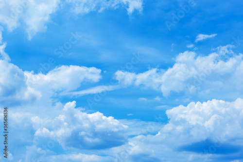 White cloudy with blue sky nature abstract background.