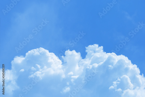 White cloudy with blue sky nature abstract background.