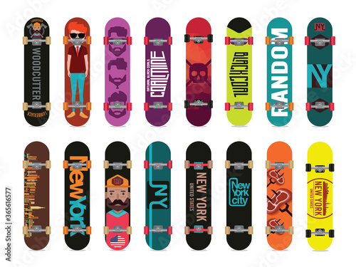 Skateboard vector illustration 