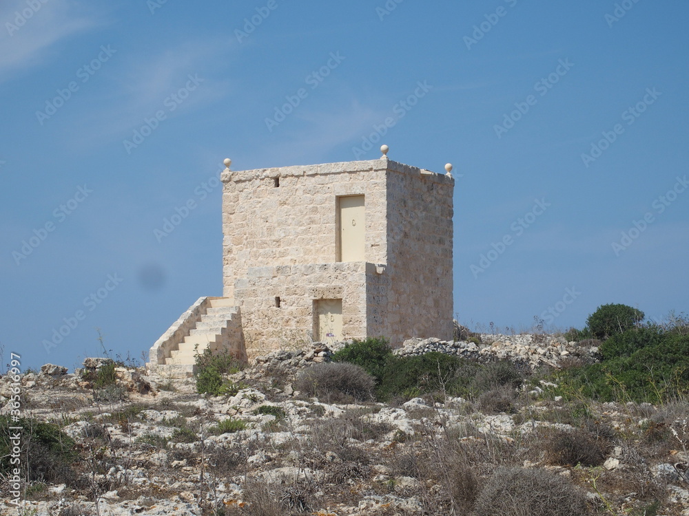 Wachtturm auf den Dingli Cliffs Malta
