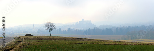 foggy landscape near the village of Weitra photo