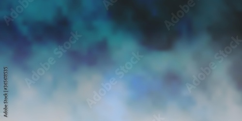 Dark BLUE vector pattern with clouds. Gradient illustration with colorful sky, clouds. Colorful pattern for appdesign.