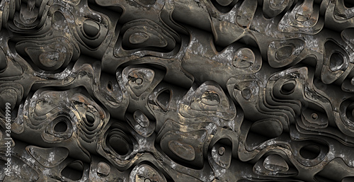  strange abstract dark metal 