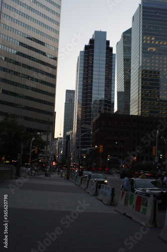 buildings at the sunset in Toronto