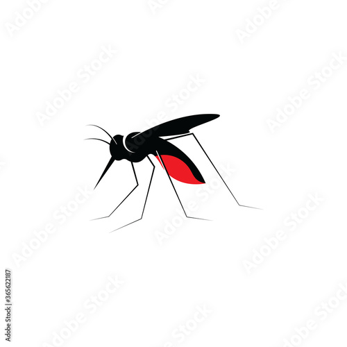 Mosquito icon vector insert mosquito flat illustration icon app