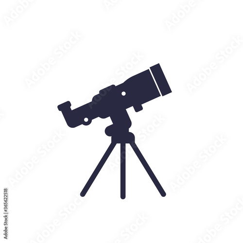telescope icon on white