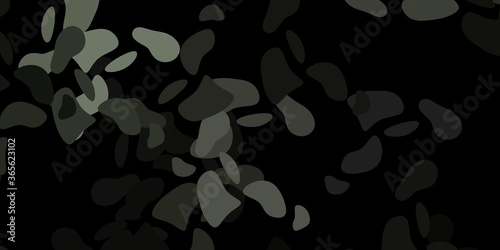 Dark gray vector background with random forms.