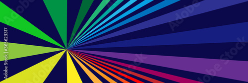 Background with rainbow colored rays
