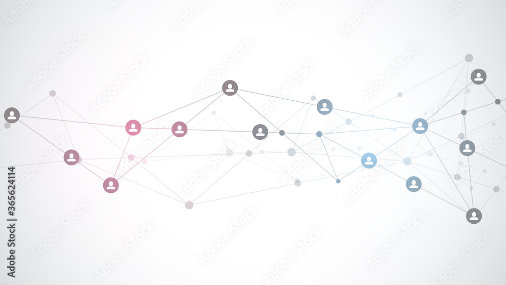 Vector illustration of connecting people and communication concept, social network. Vector illustration of connecting people and communication concept, social network.