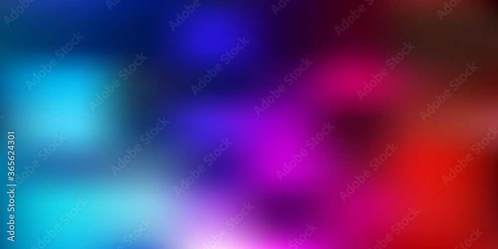 Obraz premium Light blue, red vector abstract blur texture.