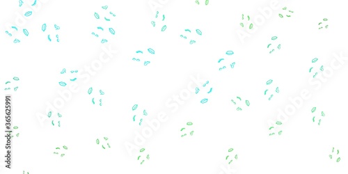 Light Green vector template with businesswoman signs.