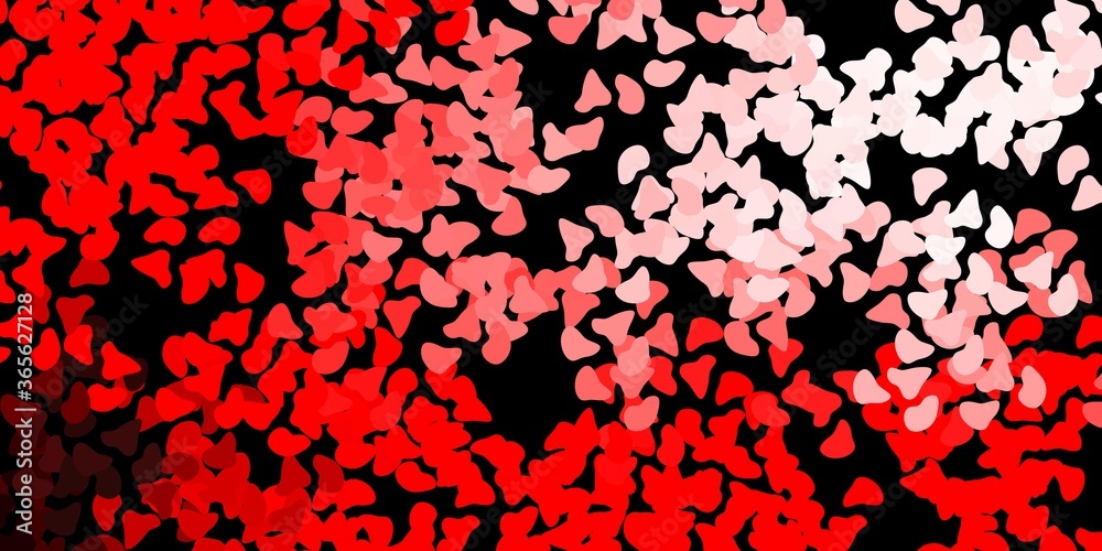 Dark orange vector pattern with abstract shapes. Dark orange vector pattern with abstract shapes.
