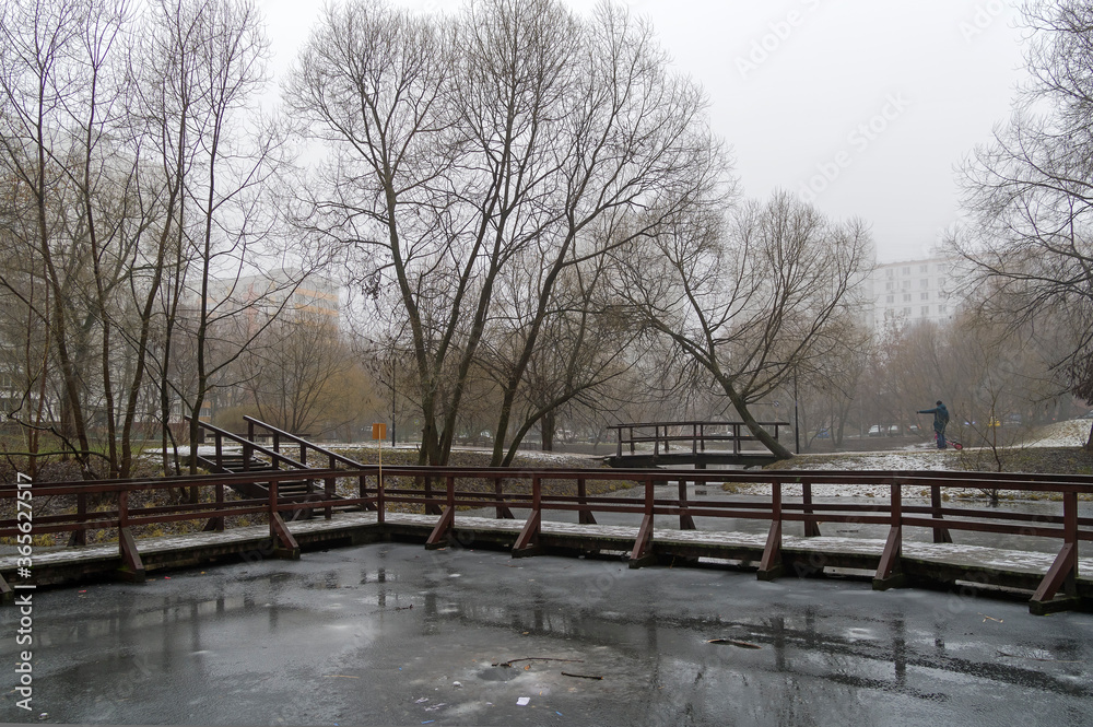 Gloomy autumn. Gloomy autumn.