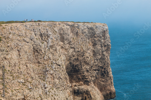 Cape St. Vincent is a headland in the municipality of Vila do Bispo, in the Algarve, southern Portugal. It is the southwester nmost point of Portugal and of mainland Europe. photo