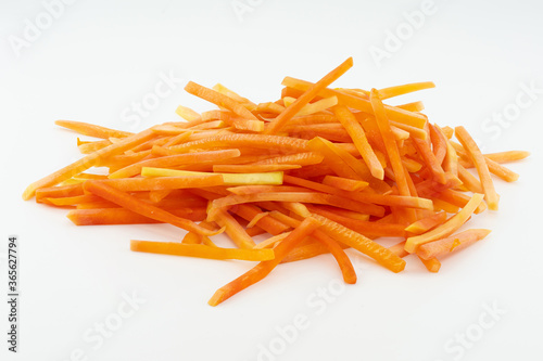 Peeled and Chopped Raw Papaya ready to cook