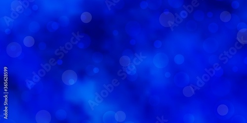 Light BLUE vector background with bubbles. Illustration with set of shining colorful abstract spheres. Pattern for booklets, leaflets.