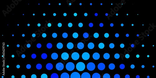 Dark BLUE vector background with bubbles. Abstract illustration with colorful spots in nature style. New template for a brand book.