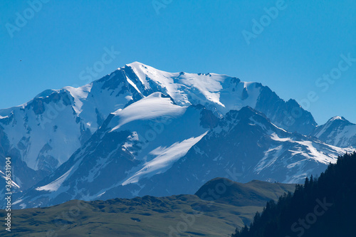 Massif du Mont-Blanc depuis Hauteluce