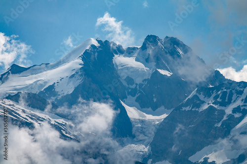 Massif du Mont-Blanc depuis le col du Joly