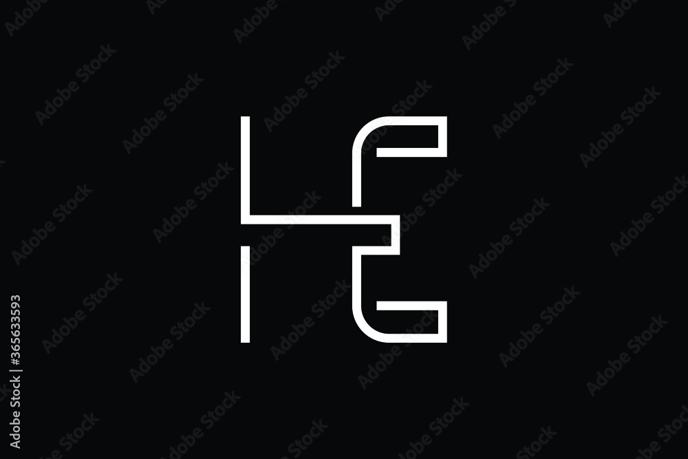 Minimal Innovative Initial HE logo and EH logo. Letter HE EH creative elegant Monogram. Premium Business logo icon. White color on black background Minimal Innovative Initial HE logo and EH logo. Letter HE EH creative elegant Monogram. Premium Business logo icon. White color on black background