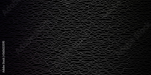 Dark Pink, Green vector template with curves. Bright sample with colorful bent lines, shapes. Best design for your ad, poster, banner.