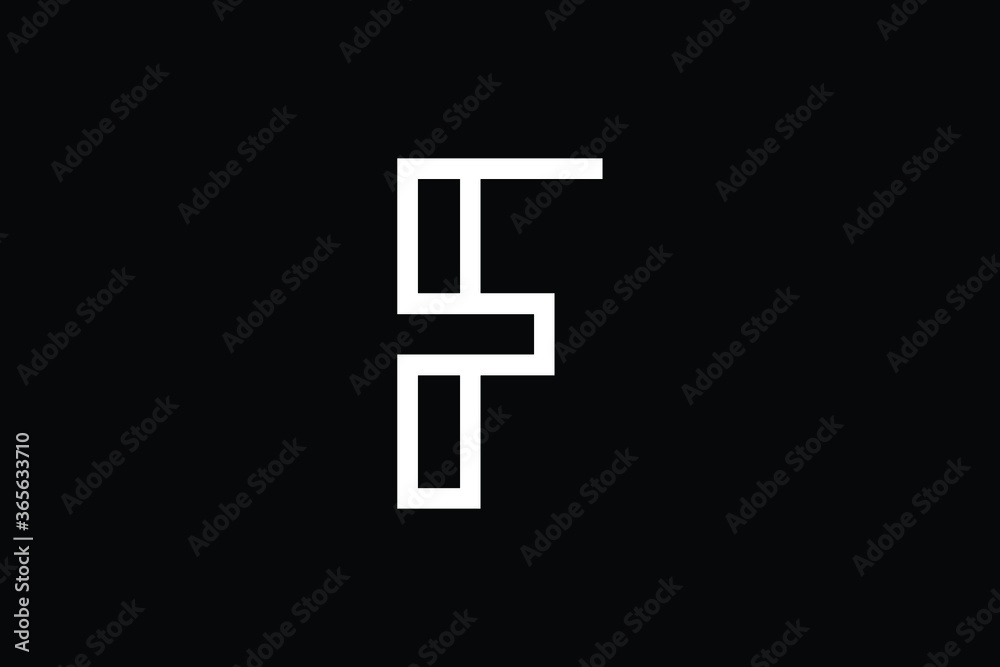 Minimal Innovative Initial F logo and FF logo. Letter F FF creative elegant Monogram. Premium Business logo icon. White color on black background Minimal Innovative Initial F logo and FF logo. Letter F FF creative elegant Monogram. Premium Business logo icon. White color on black background