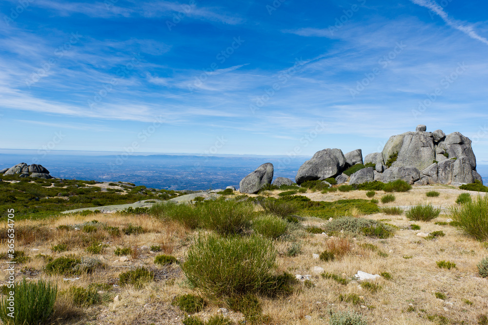 Mountain landscape near Torre and Penhas da Saude, Serra da Estrela, Portugal Mountain landscape near Torre and Penhas da Saude, Serra da Estrela, Portugal
