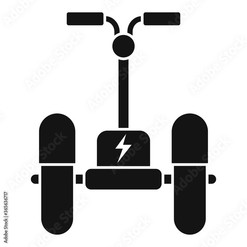 Electric scooter icon. Simple illustration of electric scooter vector icon for web design isolated on white background