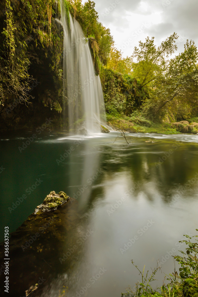 View of the Duden waterfall in Antalya, Turkey. View of the Duden waterfall in Antalya, Turkey.