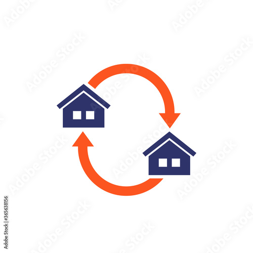 removal, moving in the new house icon