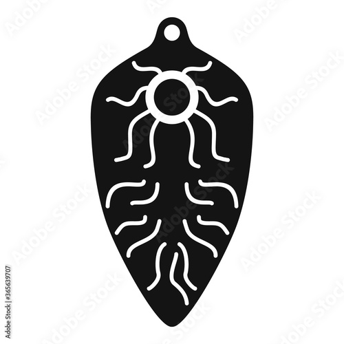Intestinal parasite icon. Simple illustration of intestinal parasite vector icon for web design isolated on white background