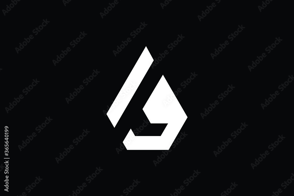 Minimal Innovative Initial AG logo and GA logo. Letter AG GA creative elegant Monogram. Premium Business logo icon. White color on black background - obrazy, fototapety, plakaty 
