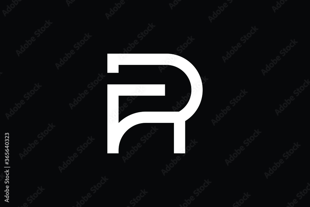 Minimal Innovative Initial FR logo and RF logo. Letter RF FR creative elegant Monogram. Premium Business logo icon. White color on black background Minimal Innovative Initial FR logo and RF logo. Letter RF FR creative elegant Monogram. Premium Business logo icon. White color on black background