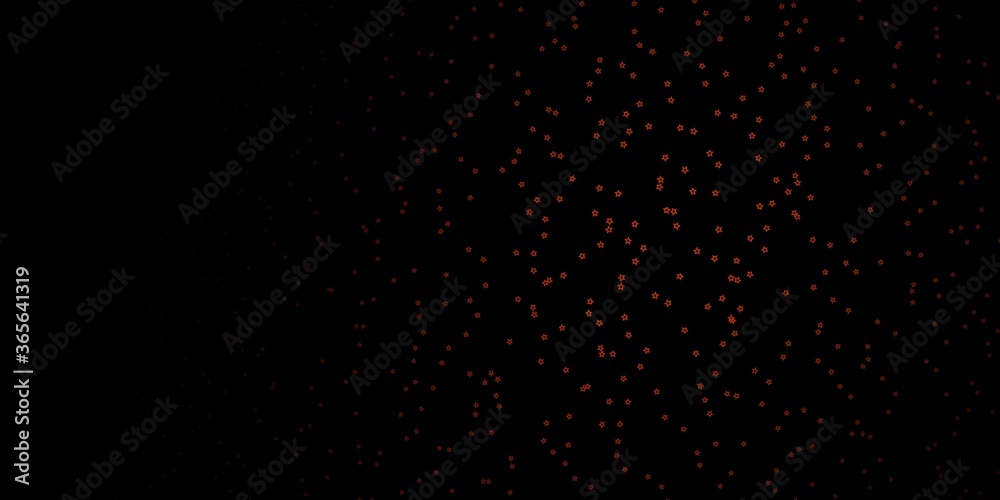 Dark Orange vector template with neon stars. Modern geometric abstract illustration with stars. Pattern for wrapping gifts.