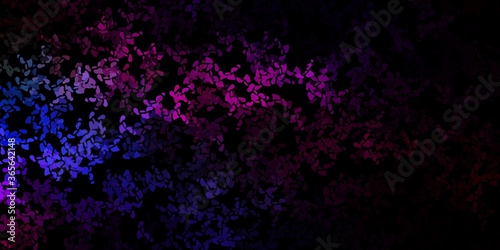 Dark multicolor vector background with random forms.