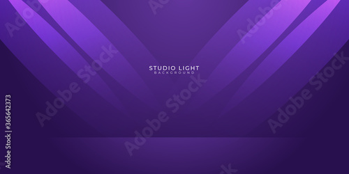 Purple polygonal abstract light studio room blank background. geometric illustration with gradient. background texture design for poster, banner, card and template. Vector illustration