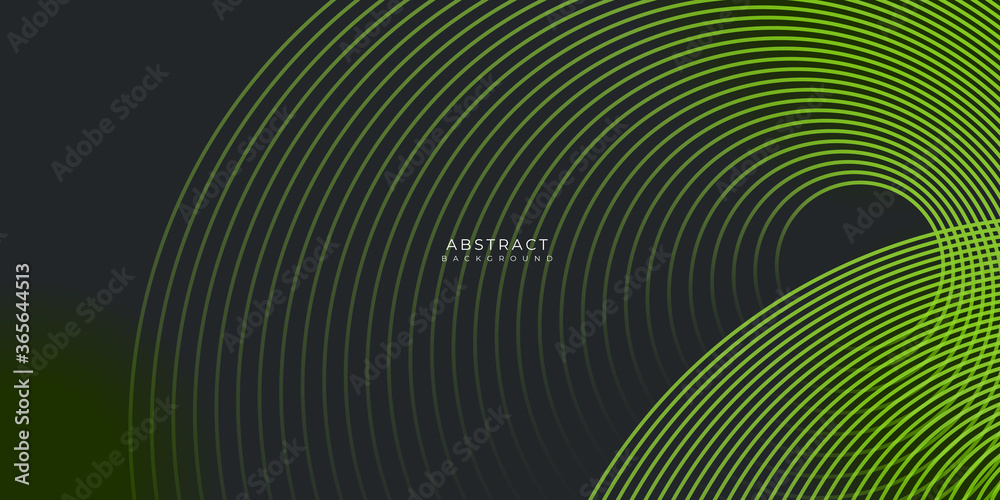 Template Corporate Concept Geometric Circle green and Black Contrast on Dark Background. Template Corporate Concept Geometric Circle green and Black Contrast on Dark Background.