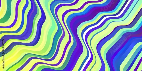 Light Multicolor vector pattern with curves.