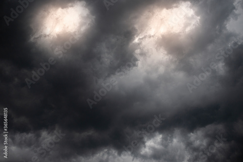 rain cloud, storm cloud before a thunder storm Background.